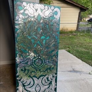 Pier One real broken glass wall art